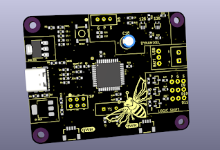 Bumblebee PCB render