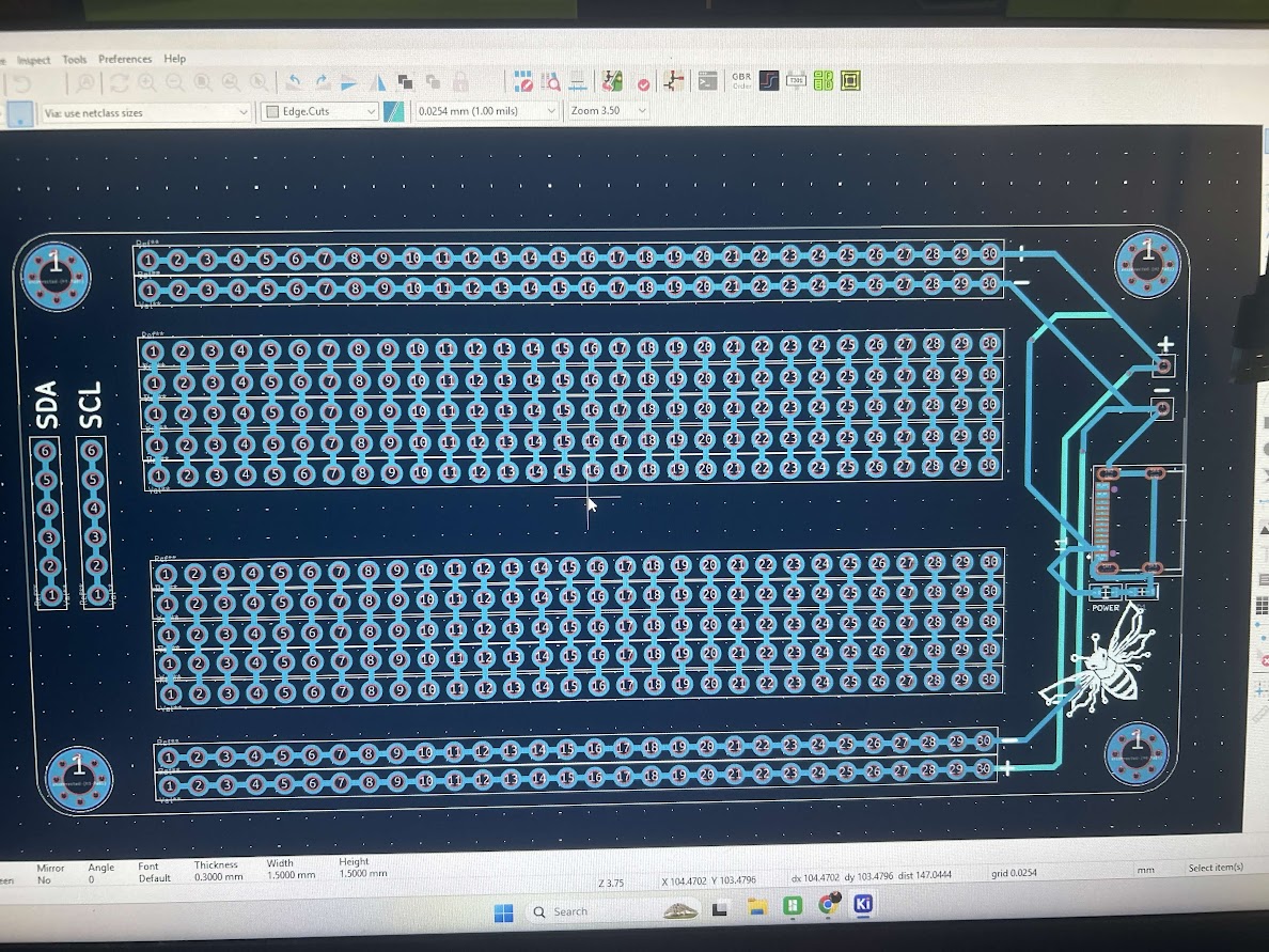 Custom PCB layout in KiCad